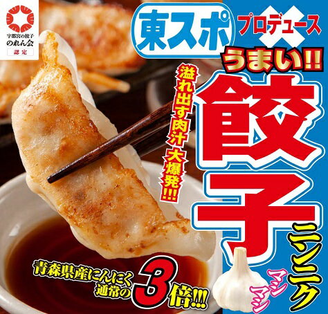 東スポ餃子　青森県産ニンニクマシマシ餃子 22g×50個入り