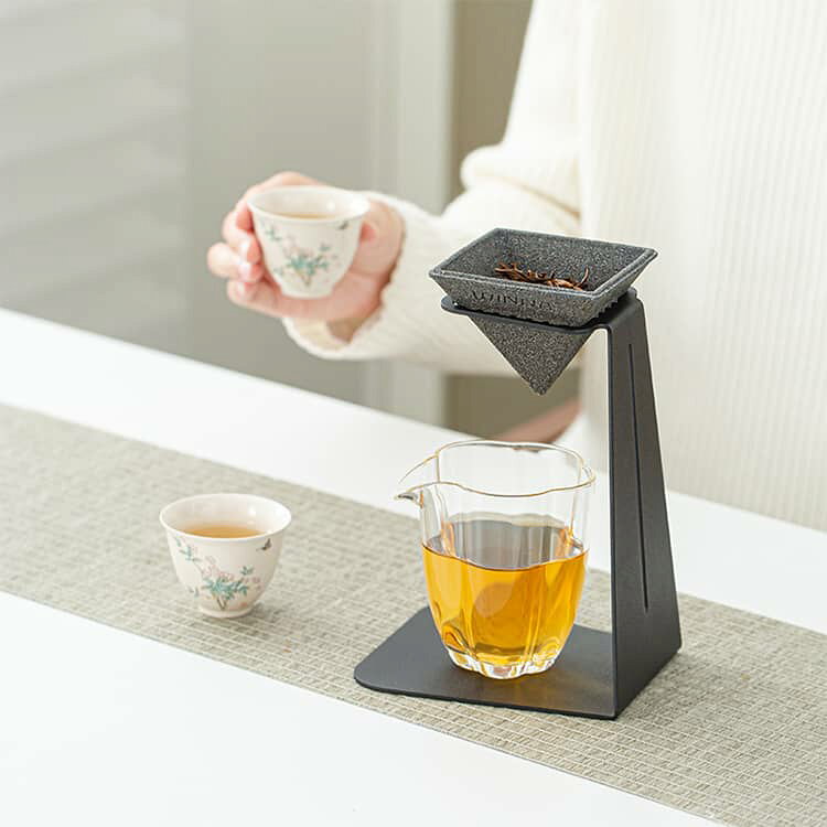 【多孔質ペーパーレス設計】 セラミックフィルターセット 茶漉し＆コーヒードリッ...