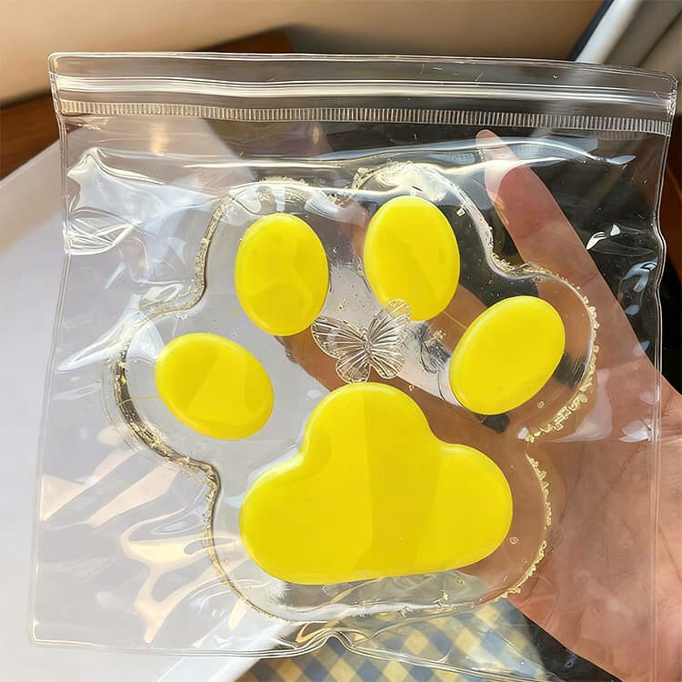 スクイーズ 肉球 14cm 特大 巨大 猫の手 大きい 透明 ぷにぷに もちもち ストレス解消 グッズ おもちゃ 桃 モモ おしり スクイーズボール 減圧 発散 おもしろ 玩具 かわいい 3D 立体 ネコ 猫爪 景品 平成レトロ ぷっくり todayfashion-10003709 TodayFashion サンプル画像3