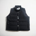 Cape HEIGHTS ケープハイツ ワイドフィットダウンベスト UNISEX SHELDON VEST / BLACK