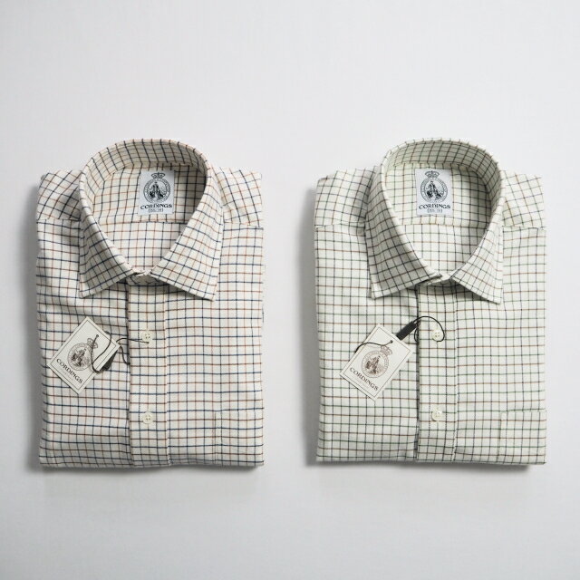 CORDINGS コーディングス タッターソールレギュラーシャツ SHJ182 TATTERSALL SHIRT / 2カラー