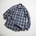 【サマーセール30%OFF】CORDINGS コーディングス リネンチェックシャツ SHJ342 MALIBU JP CHECK LINEN SHIRT / BLUE