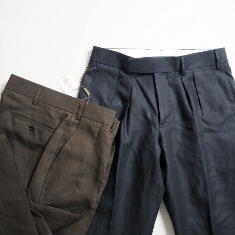 CORDINGS コーディングス リネントラウザー TRJ519 IRISH LINEN TROUSERS / 2カラー