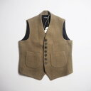 HACKNEY UNION WORKHOUSE ハックニーユニオンワークハウス ハリスツイードジレ ベスト RICHMAL WAISTCOAT / CAMEL