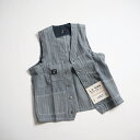 L.C. KING (POINTER BRAND) L.C. キング（ポインターブランド） ワークベスト FISHER STRIPE SHELBY UTILITY VEST