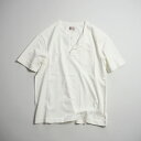 【サマーセール30%OFF】Felco フェルコ ポケット付きヘンリーネックTシャツ SS HENLEY NECK POCKET-T 16'S RUFFY JERSEY / WHITE