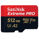 SanDisk Extreme PRO マイクロsdカード microSDカード 512GB microsdカード SanDisk サンディスク UHS-I U3 4K A2 R:200MB/s W:140MB/s SDSQXCD-512G-GN6MA 海外パッケージ その1