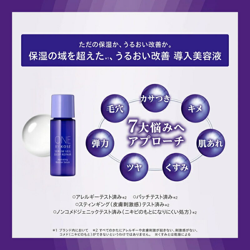 ネコポス速達！コーセー セラムヴェール ディープリペア 9ml ミニサイズ 特製サイズ サンプル 薬用導入美容液 医薬部外品 乳酸菌配合 うるおい改善 もっちり潤密肌へ 奥深く浸透 素肌力向上 乾燥悩みを解決 KOSE kose toeikazoku-10001814 WIN-WIN LIFE【楽天市場店】 サンプル画像2