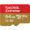 SanDisk Extreme マイクロsdカード microSDカード 64GB microsdカード SanDisk サンディスク UHS-I U3 4K A2 10 R:170MB/s W:80MB/s SDSQXAH-064G-GN6MN 海外パッケージ