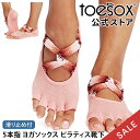 【10%OFF】トゥソックス ピラティス靴下 ヨガ靴下 ( つま先なし) ピラティスソックス ヨガソックス 滑り止め付き TOESOX アイビー(Half-To...