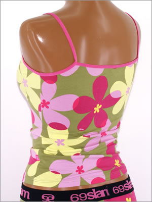 ��69SLAM��WOMENS����ʡ��ȥåס�FUNKYFROWER�ե�����������åȥ󥭥�ߥ����륹�å�������������˸������С�