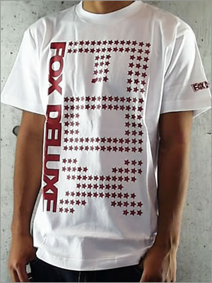 【FOX】MEN'S TEEシャツ 《WHITE／RED》