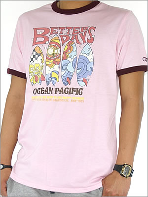 【OP】オーピーMEN'S S/S TEE(半袖Tシャツ)PINK