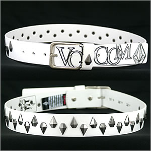 【VOLCOM】ボルコムMEN'S BELT（スタッズベルト）PVC（ポリ塩化ビニル）ベルト29〜35inch対応