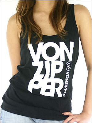 【VONZIPPER】ボンジッパーレディース TANK(タンクトップ)ロゴプリント他カラーあり