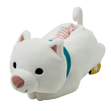 モチモチしらいし ポケットティッシュカバー | ティッシュケース ティッシュホルダー ティッシュ入れ 携帯 持ち運び 犬 柴犬 白柴 かわいい もちもち ふわふわ 動物 アニマル ユニーク 雑貨 プチギフト ギフト プレゼント 誕生日 お祝い 一人暮らし フレンズヒル