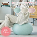 Toffy バランスチェア バランスボール 55cm クッション スツール オットマン 体幹 トレーニング エクササイズ ボール エクササイズガイド付き インテ...
