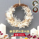 リース 直径 22cm 玄関 おしゃれ 壁飾り 壁掛け 国産 ホリデー 雑貨 オブジェ 冬 春 花 フラワー インテリア 什器 リビング ドア飾り コットン ロ...