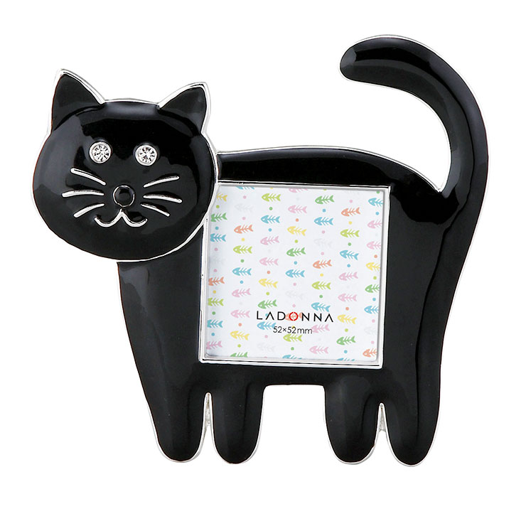 フォトフレーム 写真立て 写真 入れ たて フレーム猫 ネコ ネコモチーフ かわいい 白 黒 ミニサイズ 動物 ペット ネコ好き アニマル おしゃれ ギフト プレゼント [2]