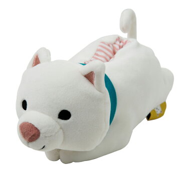 モチモチしらいし ポケットティッシュカバー | ティッシュケース ティッシュホルダー ティッシュ入れ 携帯 持ち運び 犬 柴犬 白柴 かわいい もちもち ふわふわ 動物 アニマル ユニーク 雑貨 プチギフト ギフト プレゼント 誕生日 お祝い 一人暮らし フレンズヒル