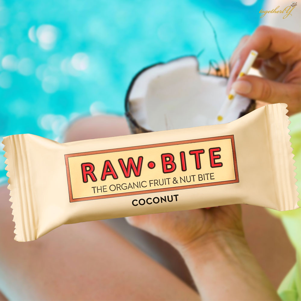 ローバイト ココナッツ 50g Raw Bite フルーツバー オーガニック 無添加 デーツ アーモンド カシューナッツ お手軽 スイーツ おやつ ア..