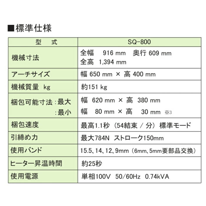 ストラパックPPバンド自動梱包機SQ-800IR幅650times;高400梱包機標準品