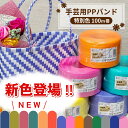 信越工業 PPバンド 手芸用PPバンド プラカゴ バッグ 手芸バンド 15mm 15mm×100m 特別色