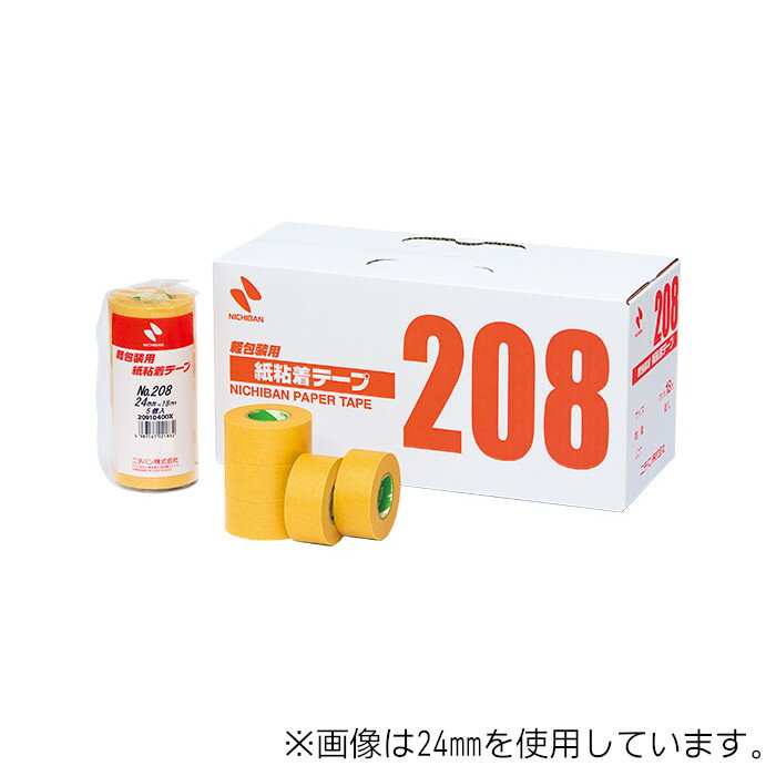 ニチバン 紙粘着テープ #208 30mm×18m 400巻入