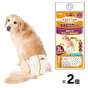【在庫処分セール】ペティオ ずっとね 老犬介護用 紙おむつカバー3Lサイズ 2個セット 大型犬用