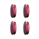 【売切特価】PGYTECH Osmo Action フィルター NDセット ND8/16/32/64 (プロフェッショナル) P-11B-019