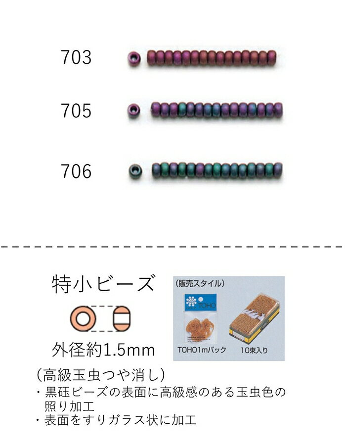 r[Y (O`F1.5mm)@ʒ@ʂ1mpbN(960) (NO.703 705 706)@yg[z[r[YFt@Ng[z (TOHO OXr[Y p[c)