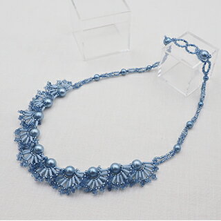 KN-003 (すくも藍キット)ネムの花ネックレス 【トーホービーズ公式：ファクトリー直送】