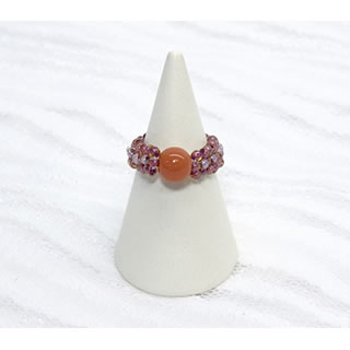 かんたん花模様のリング 【トーホービーズ公式：ファクトリー直送】