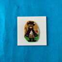 ビーズ刺しゅうキット『beads de OHANASHI』長靴を履いた猫 童話 ネコ 可愛い おしゃれ 刺しゅう 図案 初心者 手作り 趣味 癒し ブローチ ギ...