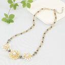 ビーズクロッシェをはじめよう 花モチーフのネックレス 〜マーガレット〜【トーホービーズ公式:ファクトリー直送】