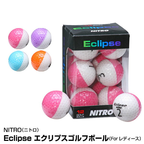 送料無料 NITRO（ニトロ） Eclipse エクリプス 12球 ゴルフボール 【tf】 人気 ウェッジ ゴルフクラブ golfclub