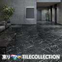 【送料無料】東リ 床材 600mmx600mm ブラックマーブル ECT5006 R面取 フロアタイル TOLI 抗ウイルス加工 NO WAX イークリン・モア...