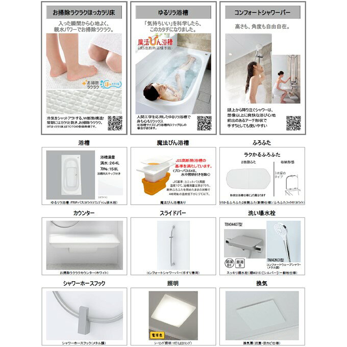 【7月限定エントリーで最大100%Pバック】TOTO システムバスルーム サザナ HTシリー...