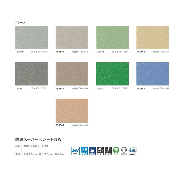 【7月限定ポイント2倍+エントリーで最大100%Pバック】 東リ 耐薬スーパーKシートNW...