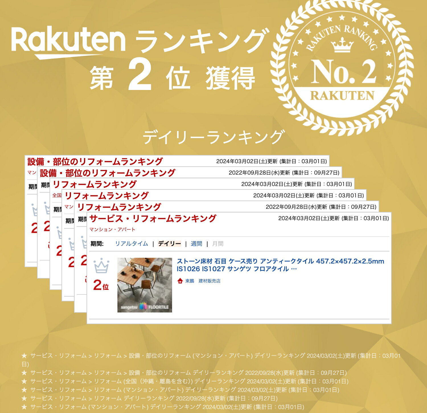 【抽選で100%ポイントバック！当選確率1/2】【ケース売】ストーン床材 石目 アンテ...