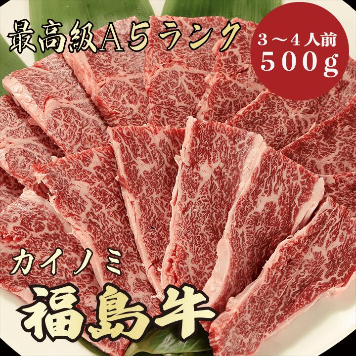【福島牛　カイノミ　500g　2～3人前　A5ランク】福島牛　和牛　黒毛和牛 焼肉 BBQ カイノミ　牛肉 A5ランク　希少部位　霜降り肉　高級　贈答品 ギフト　お祝い　御祝い　内祝　誕生日　お返し　御礼　景品　母の日　父の日　お中元　御歳暮　お歳暮　年末年始