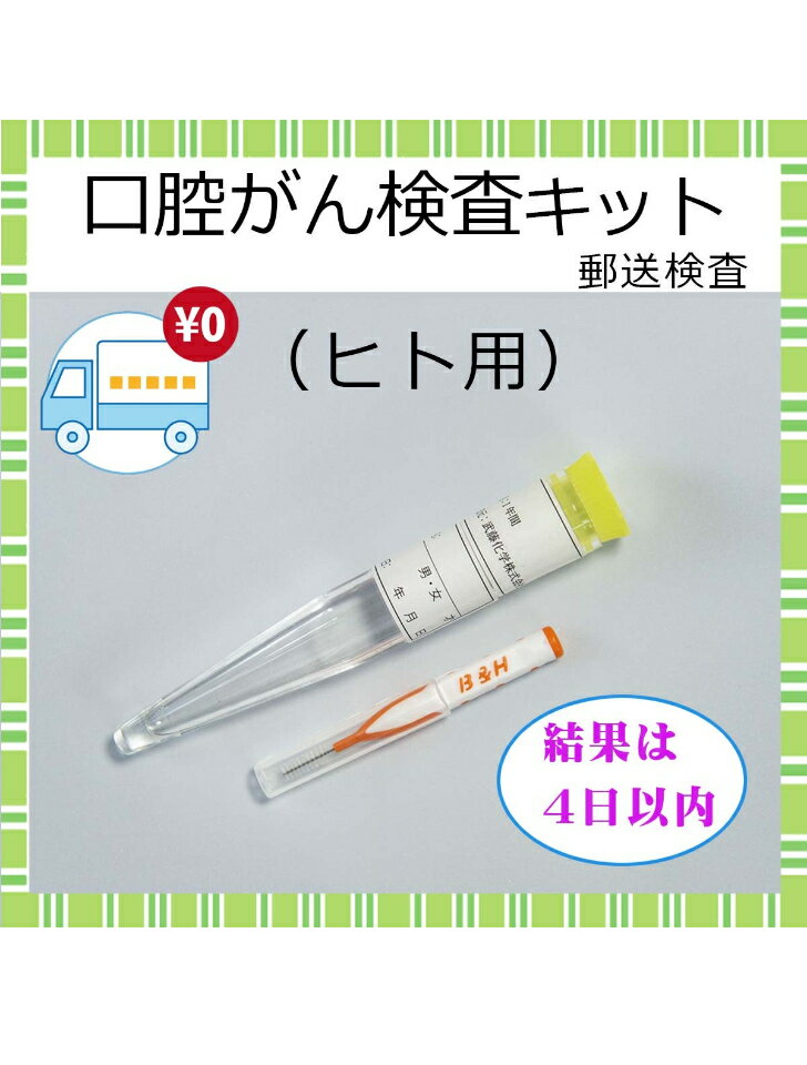 【送料無料】口腔がん 検査キット セルフチェック 自宅 郵送検査 男女兼用 検診 口内炎 歯科 健診キット 早期発見