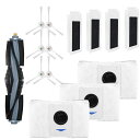 エコバックス T10 PLUS / T10 OMNI / T10 / X1 OMNI/ X1 TURBO / 用ロボット掃除機 消耗品 交換アクセサリーキット 紙パック/抗菌ゴミパック/ ダストバッグ3枚、抗菌機能付きフィルター4個、サイドブラシ3ペア メインブラシ1本 互換品 汎用品