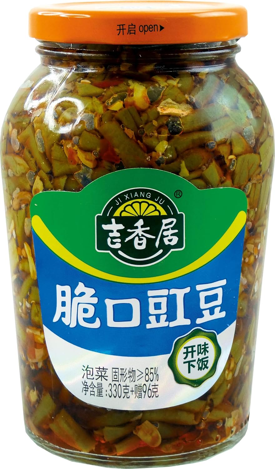 瓶装 吉香居脆口豇豆 漬物 スパイシザーサイ 味付けジュウロクササゲ おつまみ 426g 中国産