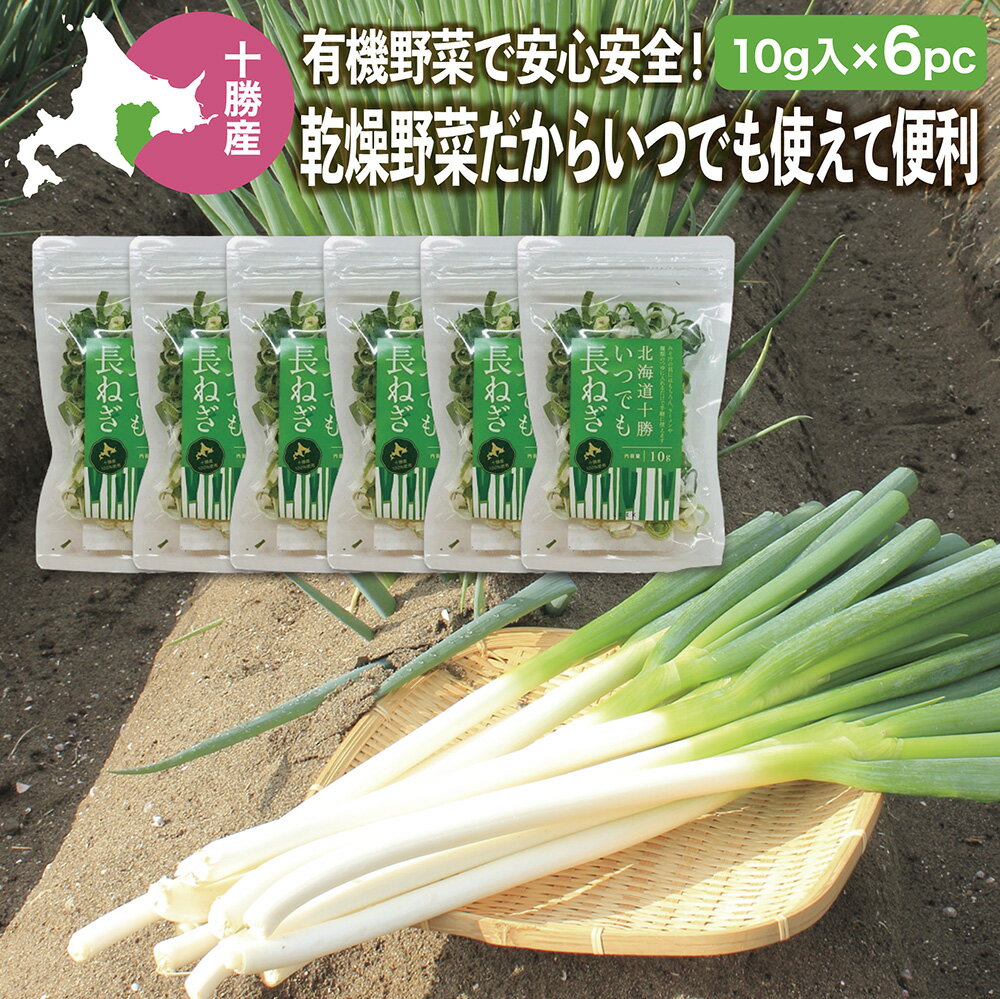 乾燥野菜 北海道十勝いつでも長ねぎ10g×6 乾燥長葱 乾燥ねぎ
