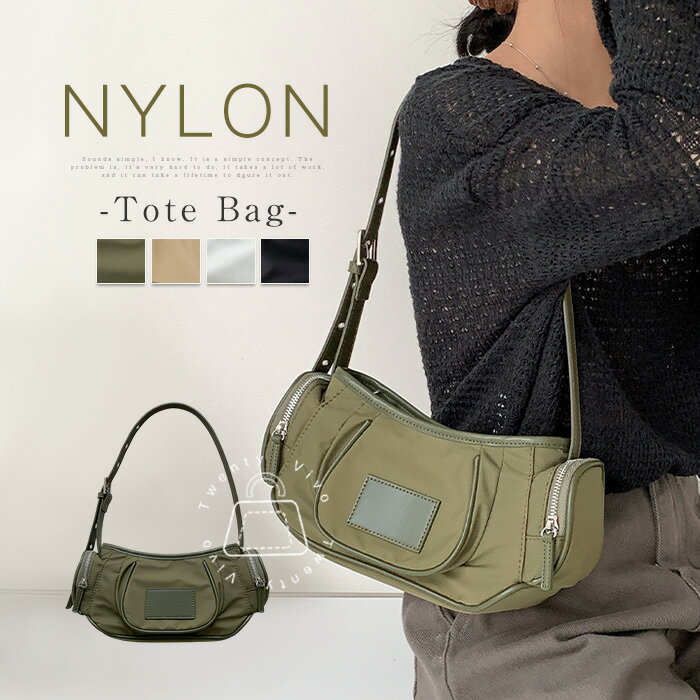 韓国ファッション ナイロン ハンドバッグ レディース ミニバッグ 大人 軽量 ナイロンバッグ 小さめ トートバッグ 撥水 多収納 手提げバッグ 肩掛けバッグ カジュアル おしゃれ バッグ 軽い アウトドア カジュアル きれいめ シンプル 無地 グリーン キャメル ホワイト