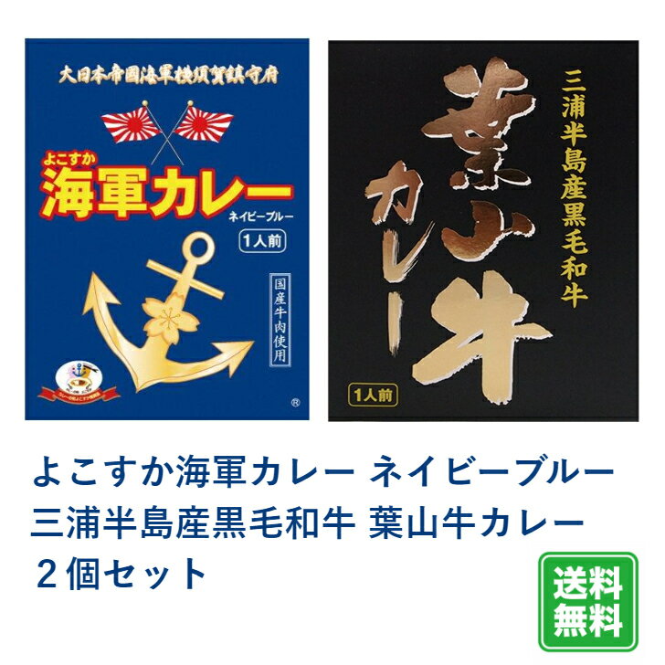 ＼10%ポイント還元！5/16 09:59まで／よこすか海軍カレー ネイビーブルー・葉山牛カレー 2箱セット レトルト カレー レトルトカレー 詰め合わせ ご当地 横須賀 呉 佐世保 葉山 葉山牛 ネイビーブルー ご当地 ネコポス おいしい 有名 人気 防災 非常食 よこすか 限定