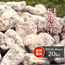 ＼5月1日ポイント2倍 ／桜みかげ 8分 (約21-30mm) 20kg 砂利 庭 化粧砂利 ピンク 枯山水 御影 桜色 桜御影 桃色 販売 じゃり ジャリ おしゃれ 庭石 石 ガーデニング 園芸 ガーデン エクステリア ベランダ 庭園