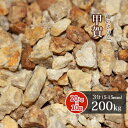甲賀砂利 3分 (約5-15mm) 200kg (20kg×10袋) | 庭 砂利 おしゃれ 庭石 小粒 diy 園芸 ガーデニング 外構 ガーデン 庭に敷く ...