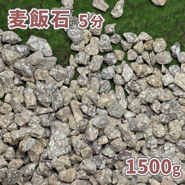 【送料無料】麦飯石 5分 (約15mm) 1500g | 庭 砂利 おしゃれ 石 販売 庭石 少量 ガーデニング 園芸 ガーデン diy 敷石 グレー 敷砂利 ストーン 麦飯石の砂利 サンプル 見本 化粧石 化粧砂利 和 洋 アクアリウム 水槽 花壇 プランター 鉢 石庭 ベランダ 外構